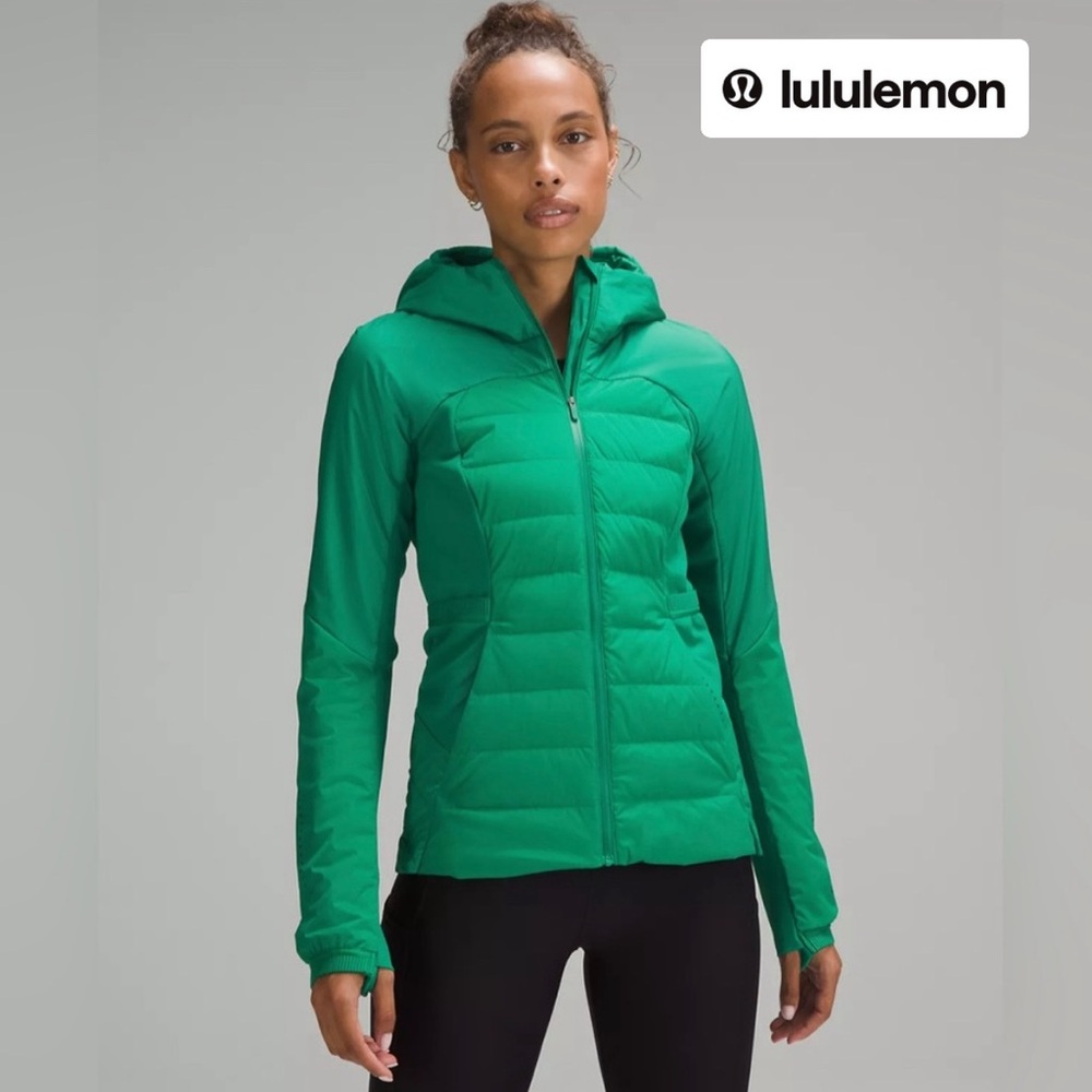 NEW Lululemon Down for It All Jacket - Colour Raceway Green - Size 2